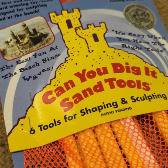 Sand Castle Tools | Creativity Set & Book | Unopened Mesh Bag - Picture 1 of 7